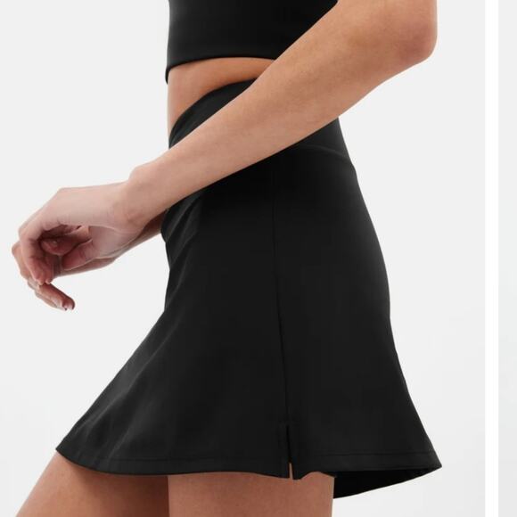 NWT Girlfriend Collective Sport Skort Mini Skirt S Black Compressive High Rise - Picture 4 of 12